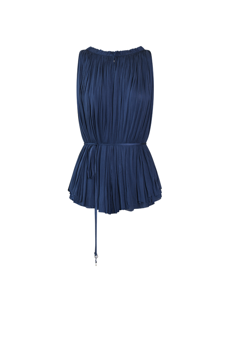 Silk Tulle Halter Top