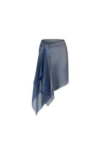 Ocean Blue Silk Scarf