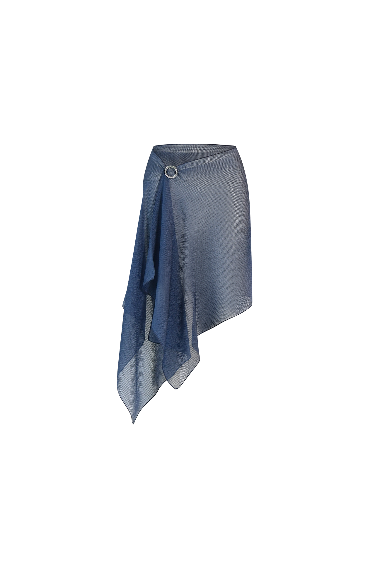 Ocean Blue Silk Scarf