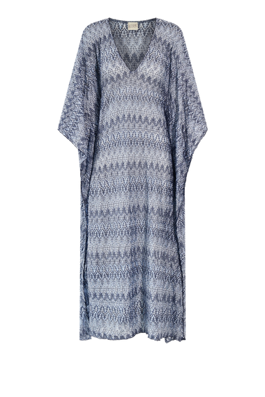 Ocean Knit Kaftan, one-size Italian knit, HANNE BLOCH