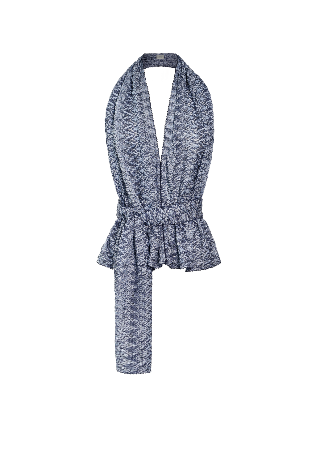 Ocean Knit Scarf Set / Top