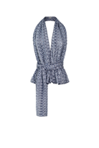 Ocean Knit Scarf Set / Top