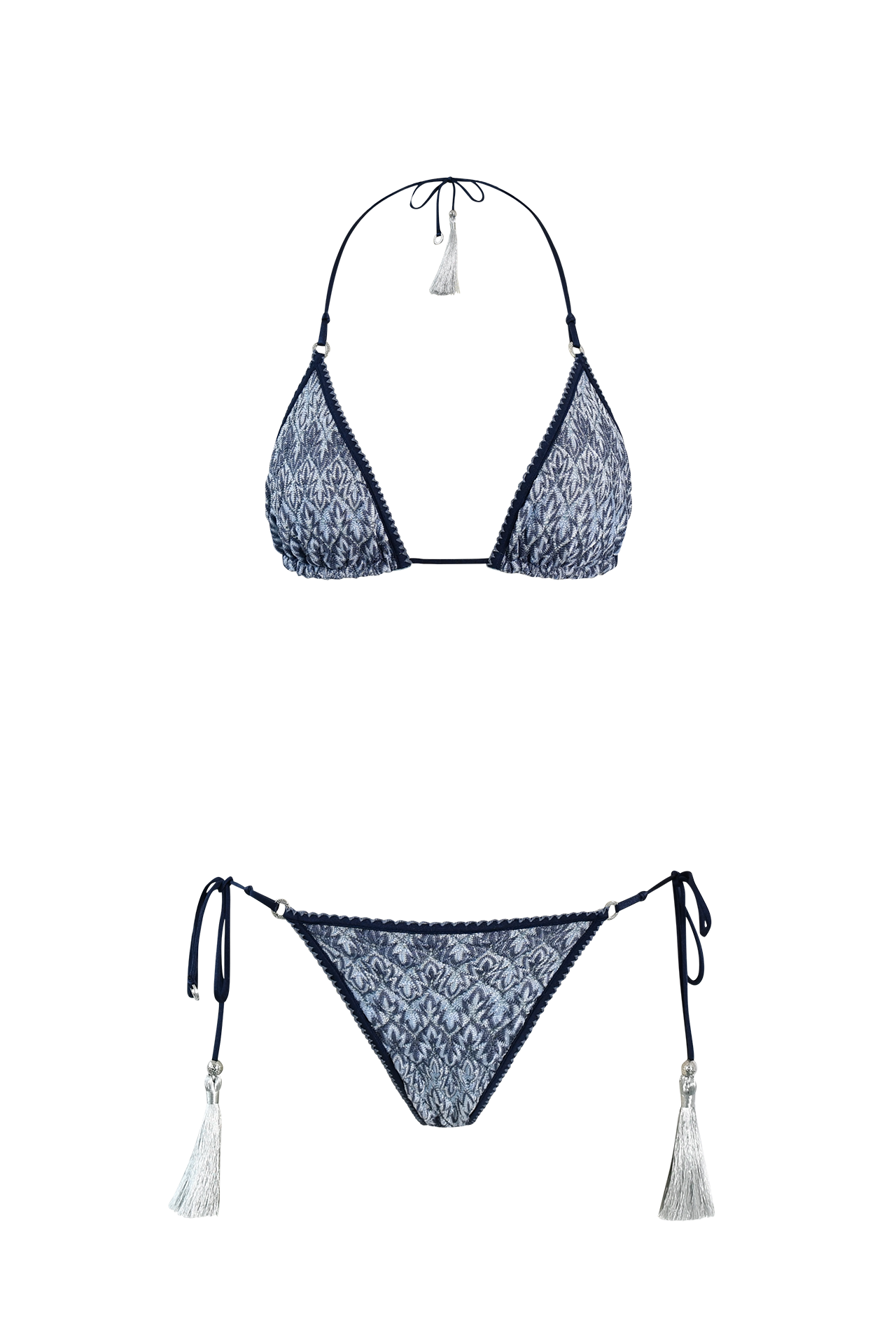 Ocean Knit Triangle Bikini