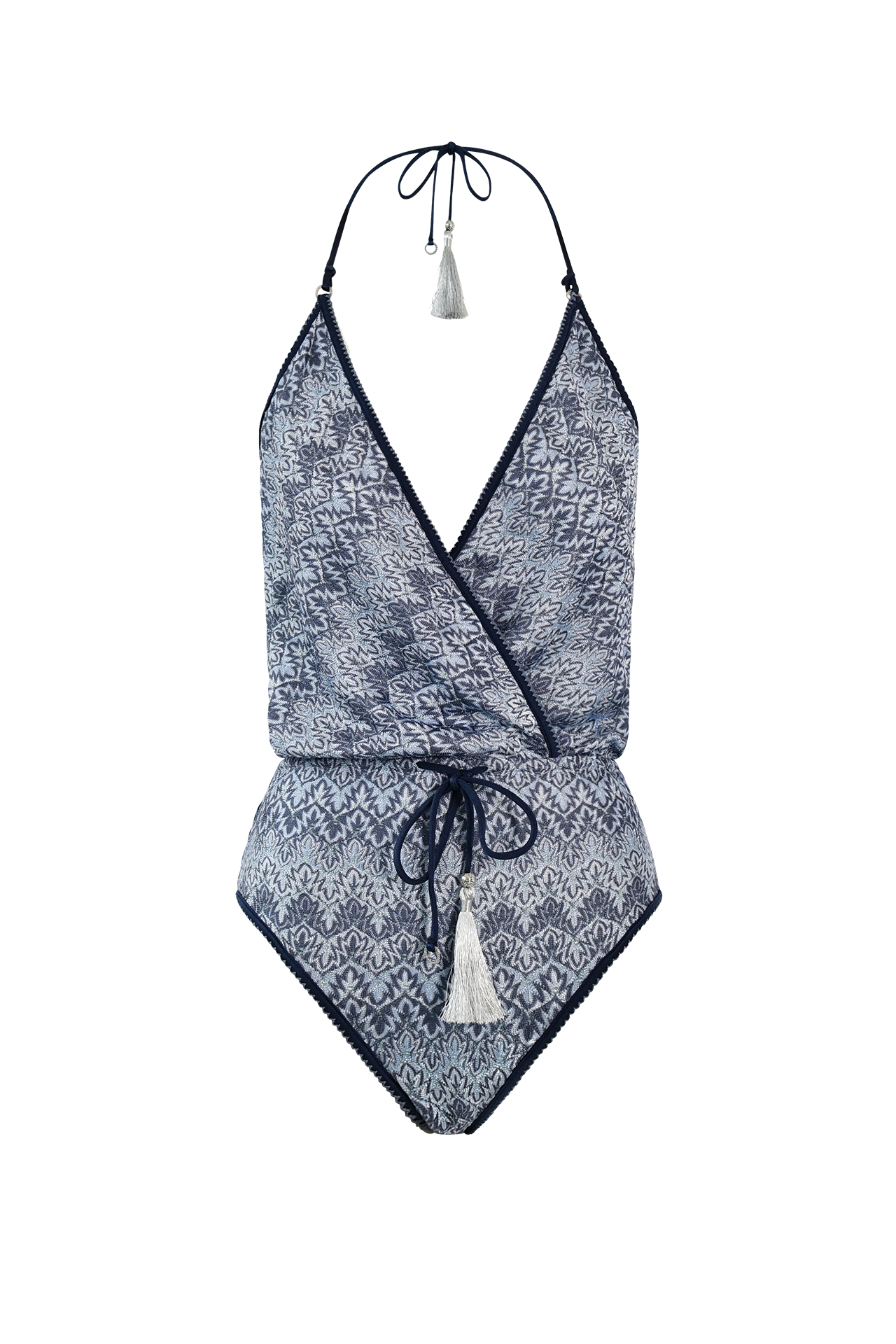 Ocean Knit V-Swimsuit, Italian knit, HANNE BLOCH