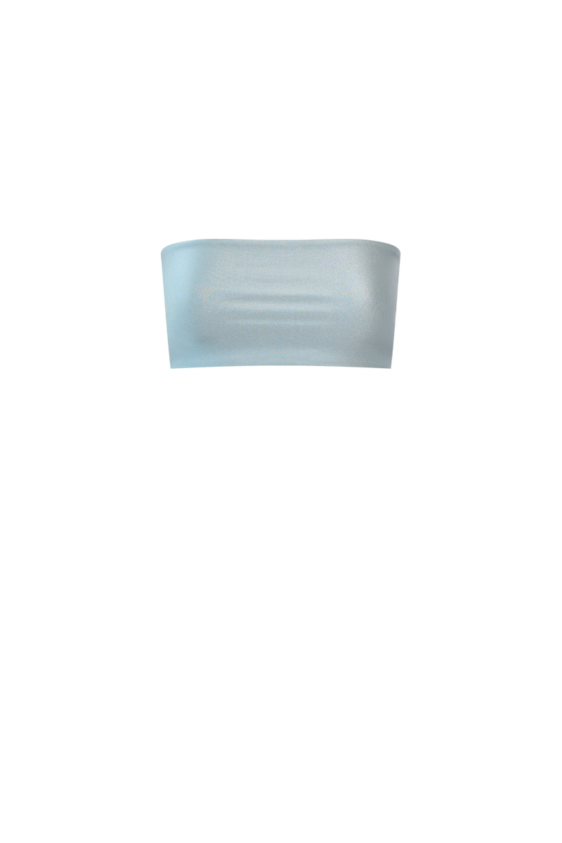 Ice Blue Bandeau Top
