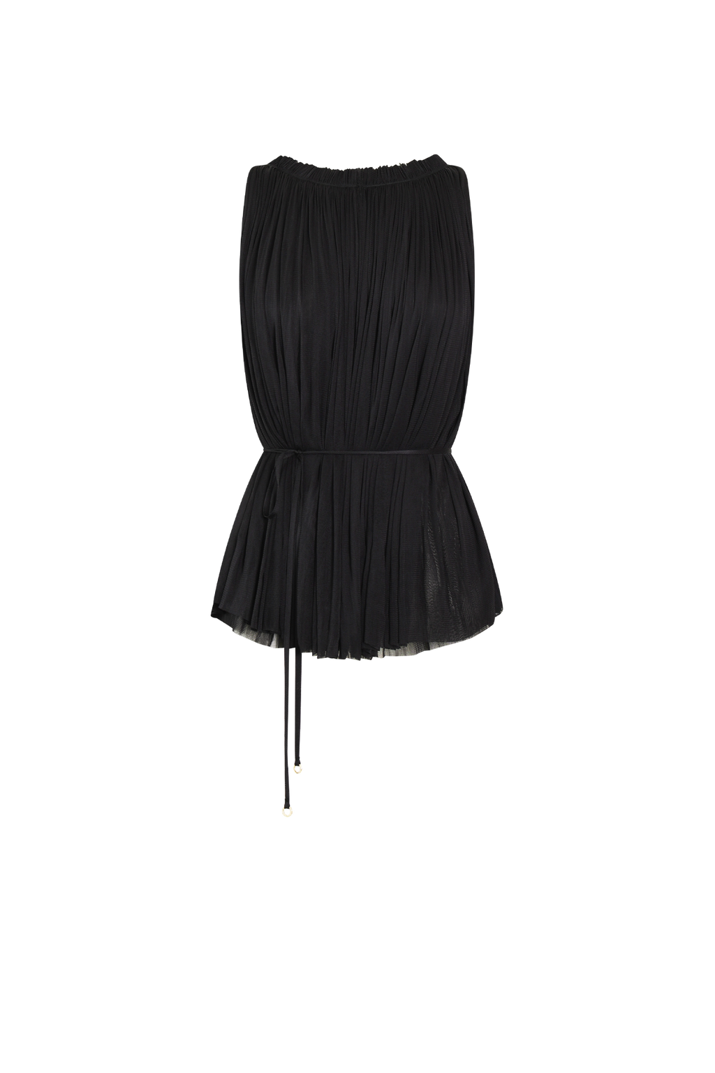 Silk Tulle Halter Top
