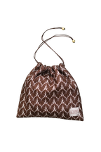 Gold Knit Drawstring Bag