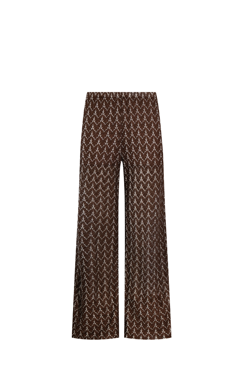 Brown Gold Knit Trousers