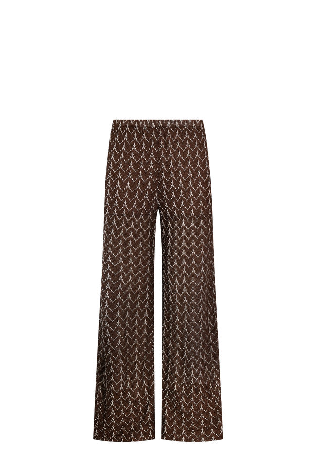 Brown Gold Knit Trousers