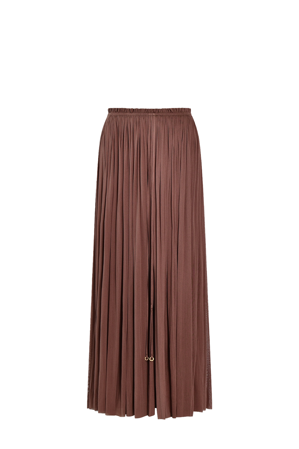 Brown Silk Tulle Skirt