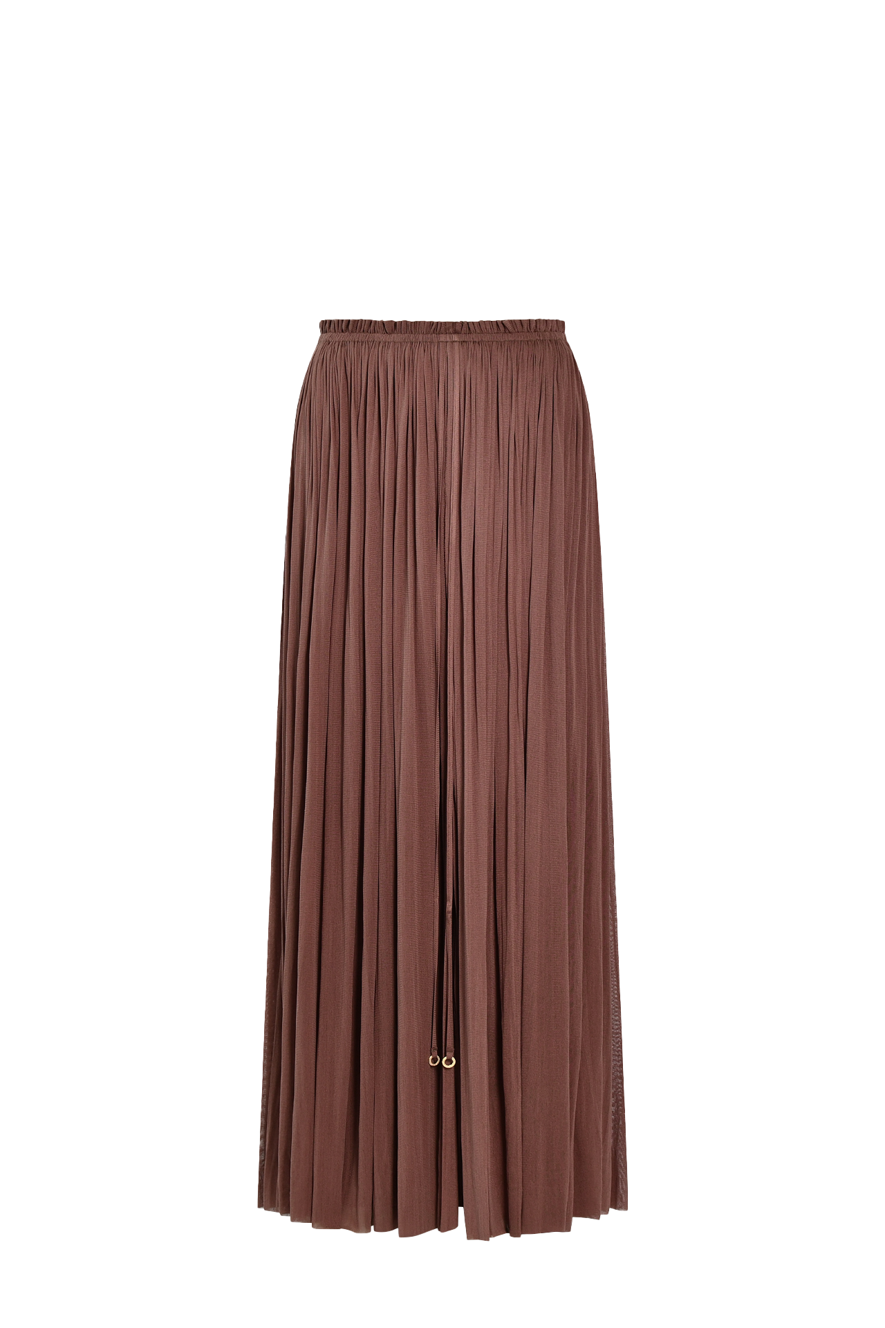 Brown Silk Tulle Skirt