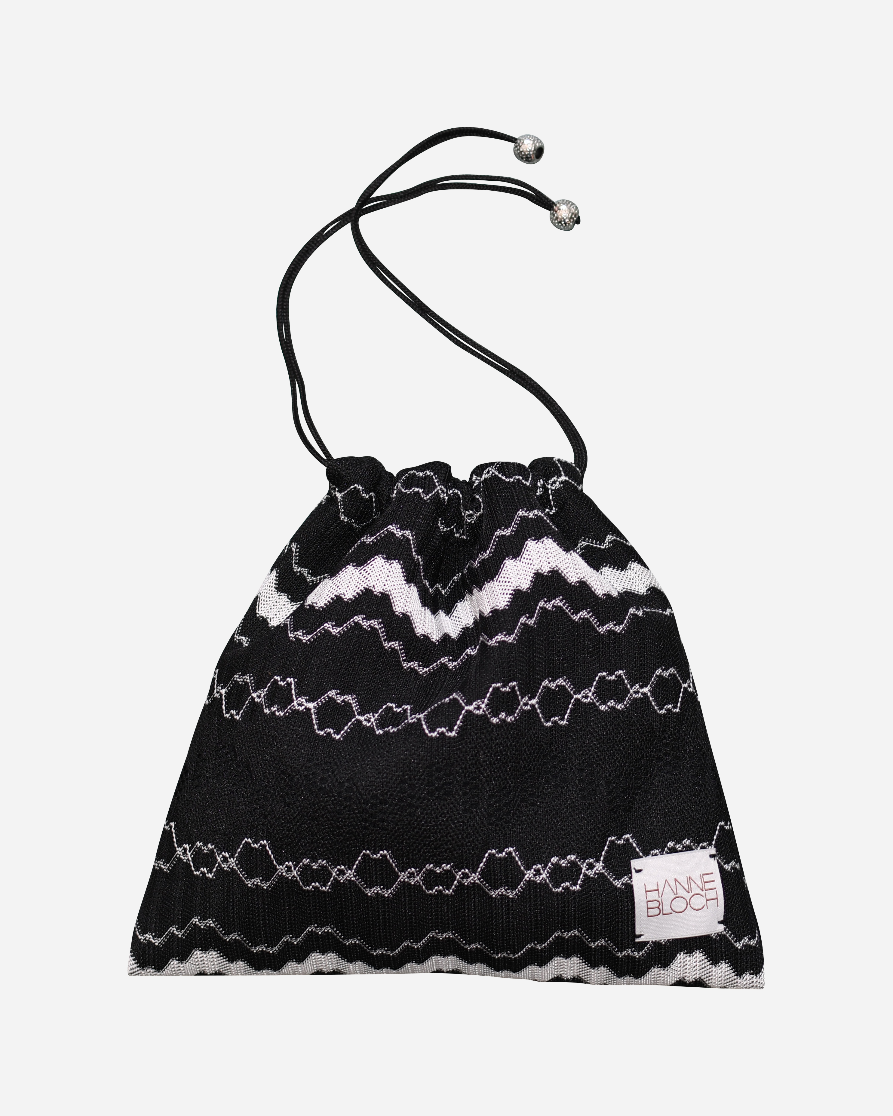 BW Knit Drawstring Bag