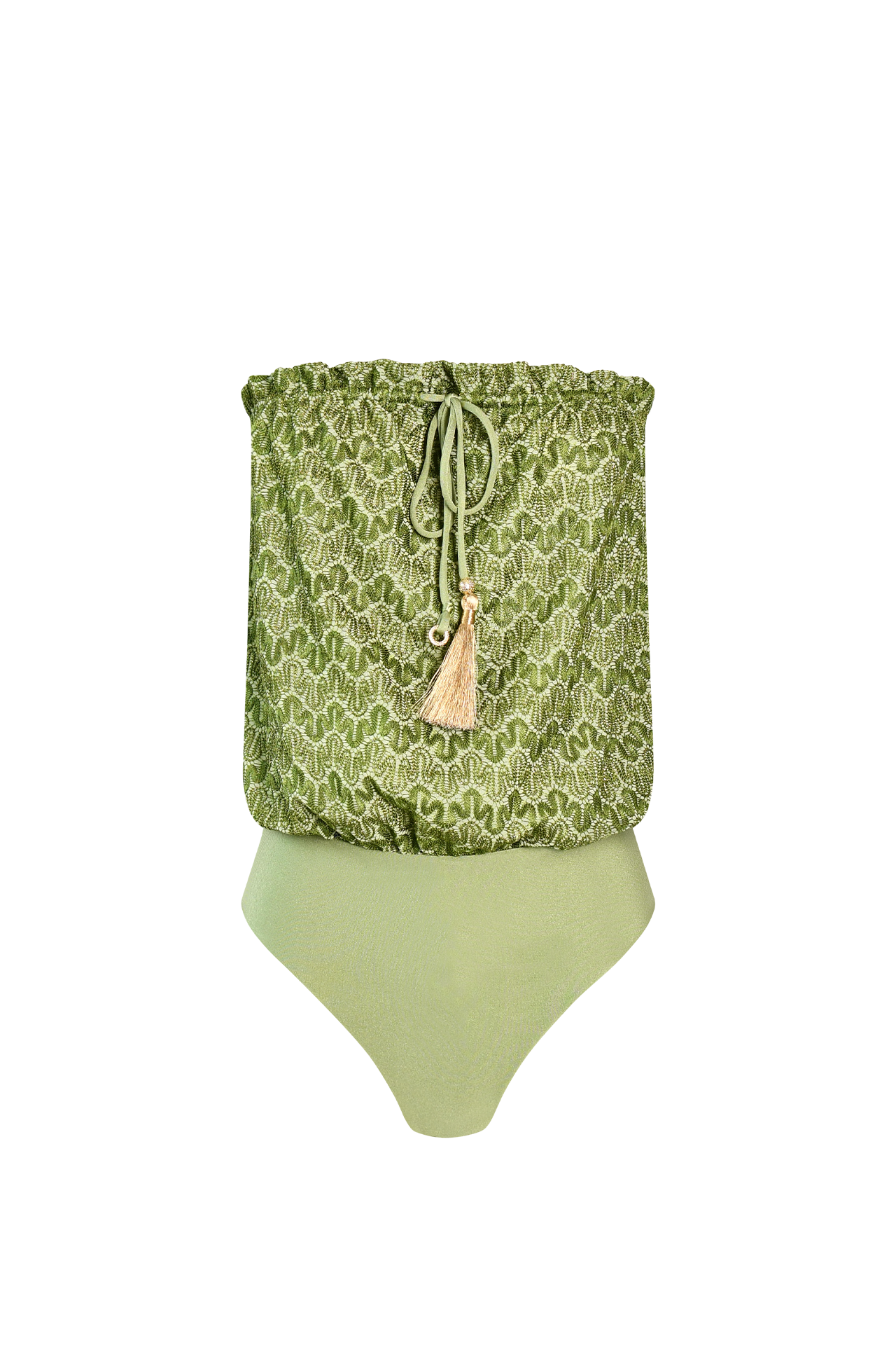 Cactus Knit Bandeau Swimsuit