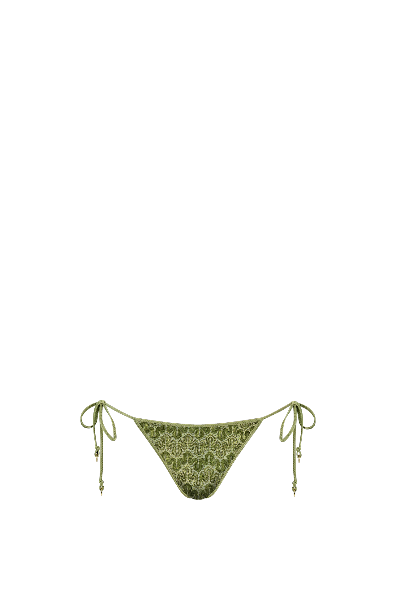 Cactus Knit Triangle Bikini - Top