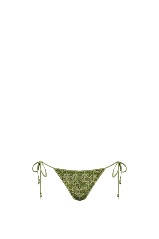 Cactus Knit Triangle Bikini - Top