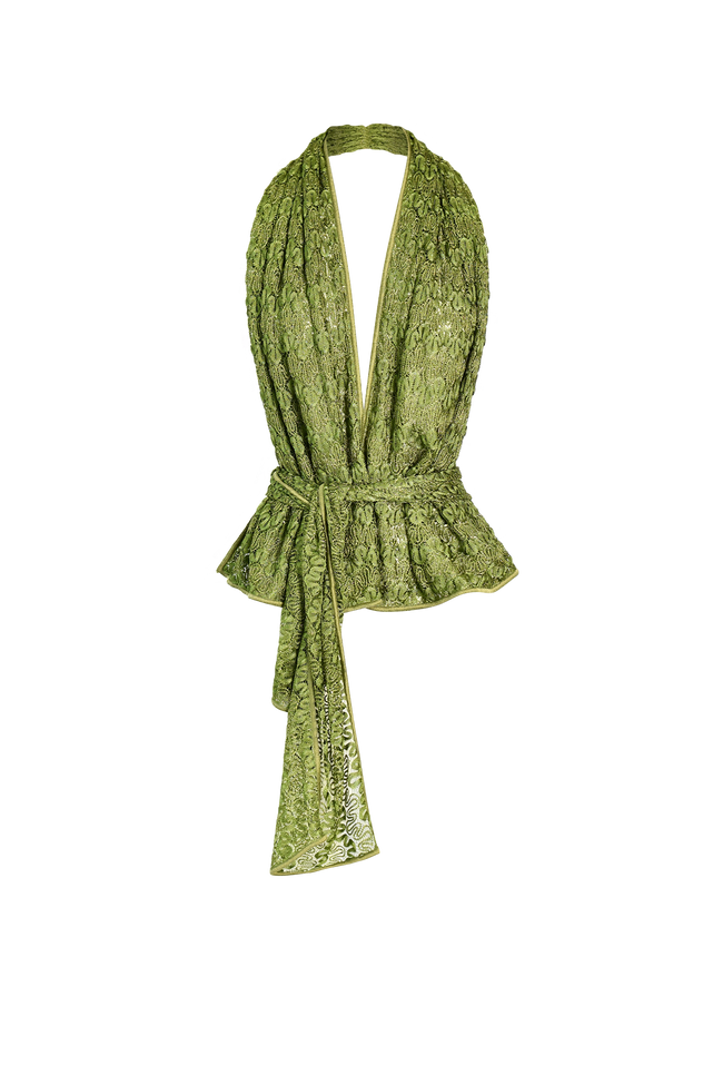 Cactus Knit Scarf Set / Top