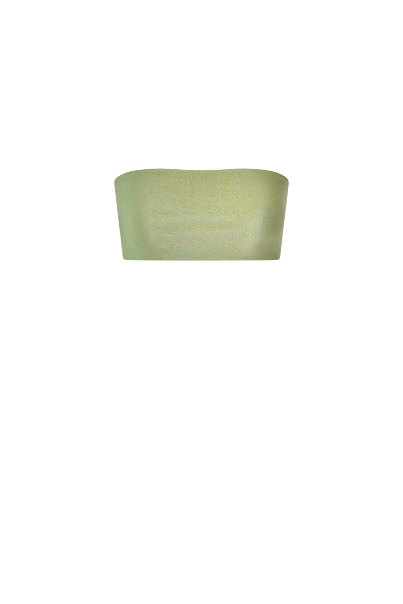 Green Bandeau Top