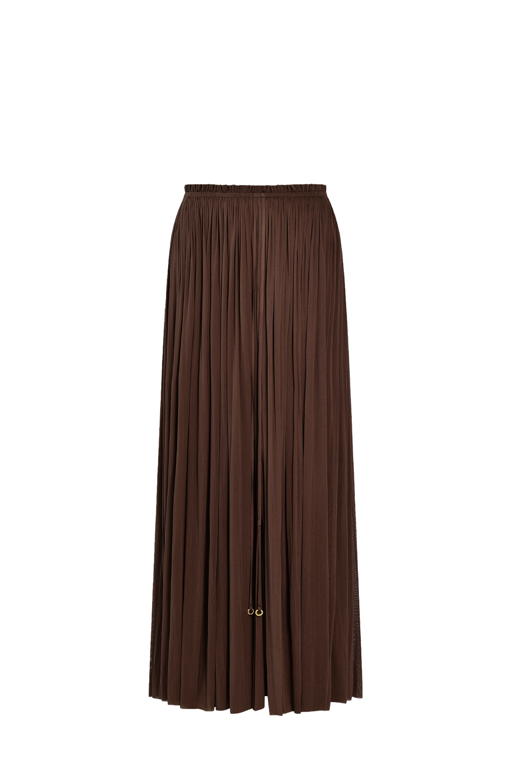 Chocolate Silk Tulle Skirt