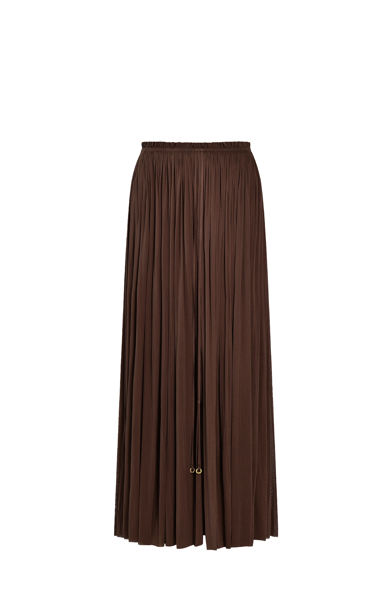 Chocolate Silk Tulle Skirt