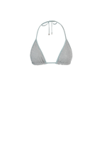 Ice Blue Glitter Triangle Top