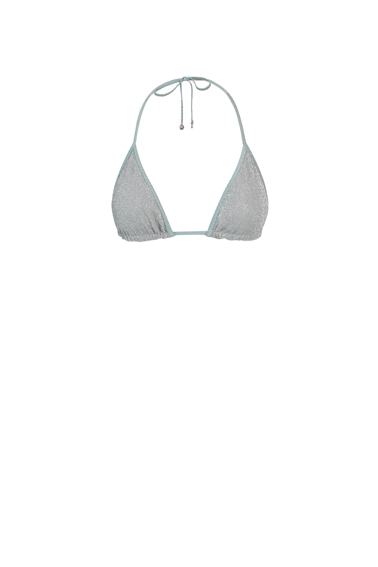 Ice Blue Glitter Triangle Top