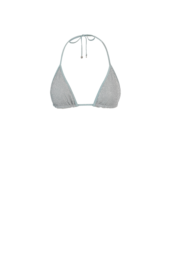 Ice Blue Glitter Triangle Top
