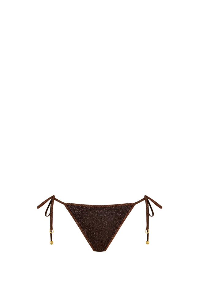 Brown Glitter Triangle Bottom