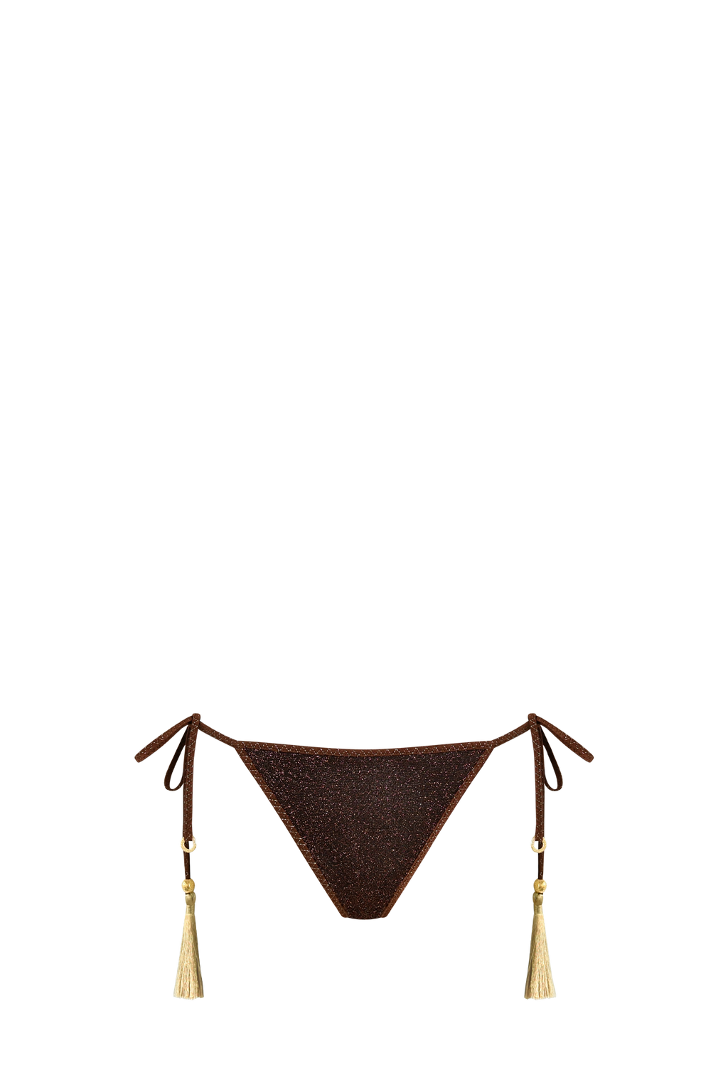 Brown Glitter Triangle Bottom