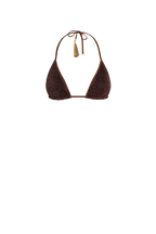 Brown Glitter Triangle Top