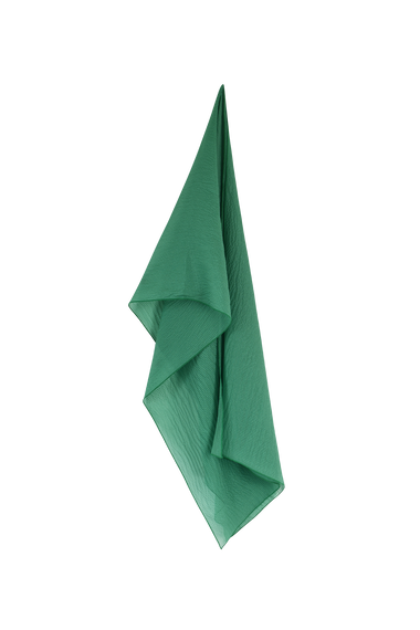 Forest Green Silk Scarf, 100% Grade 6A mulberry silk, HANNE BLOCH