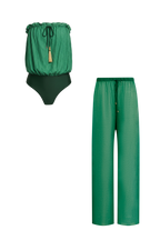 Silk Trousers Bandeau Set