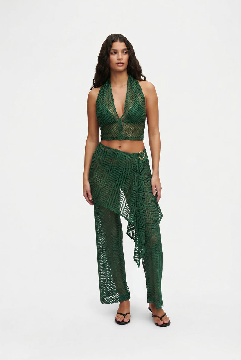 Knit Scarf Set / Top