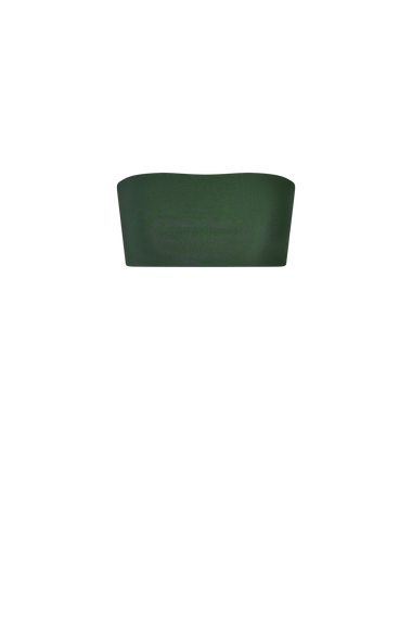 Forest Green Bandeau Top swim top, image 2, HANNE BLOCH