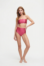 Pink Bandeau Top swim top, image 3, HANNE BLOCH
