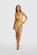 Acid Croco Balconette Bikini