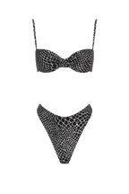 Croc Glitter Balconette Bikini