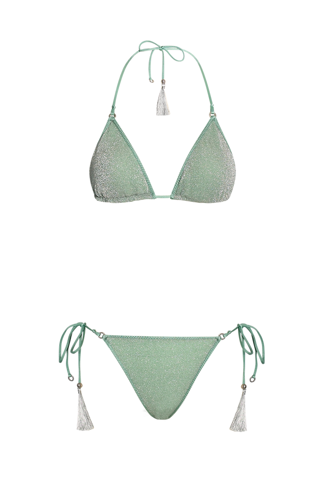 Ocean Glitter Triangle Bikini