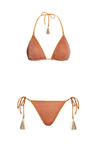 Rust Glitter Triangle Bikini