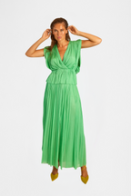 Mint Silk Tulle Top