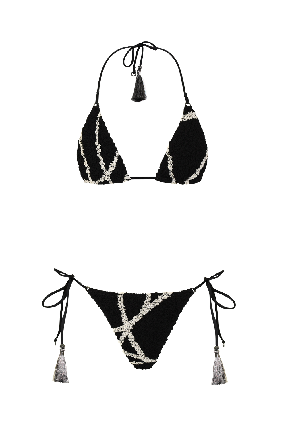 Black & White Nido Triangle Bikini