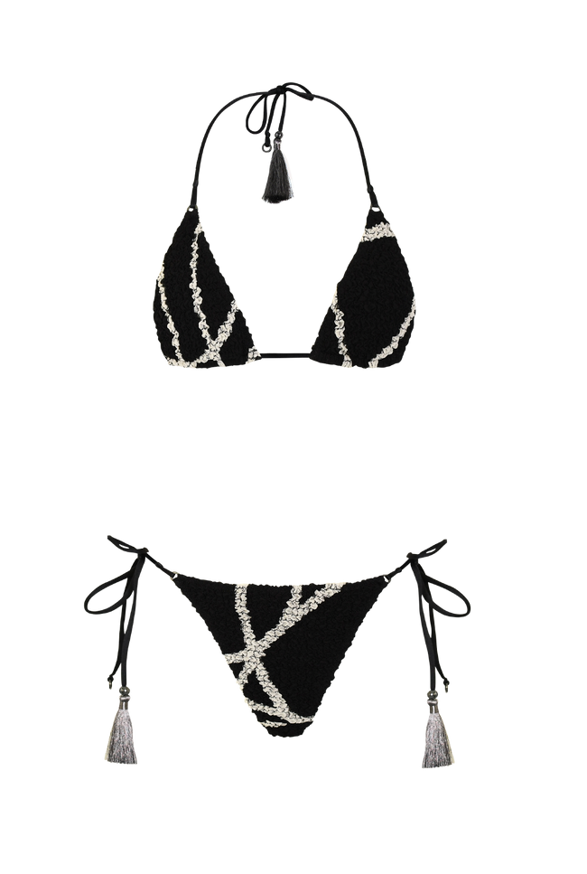 Black & White Nido Triangle Bikini
