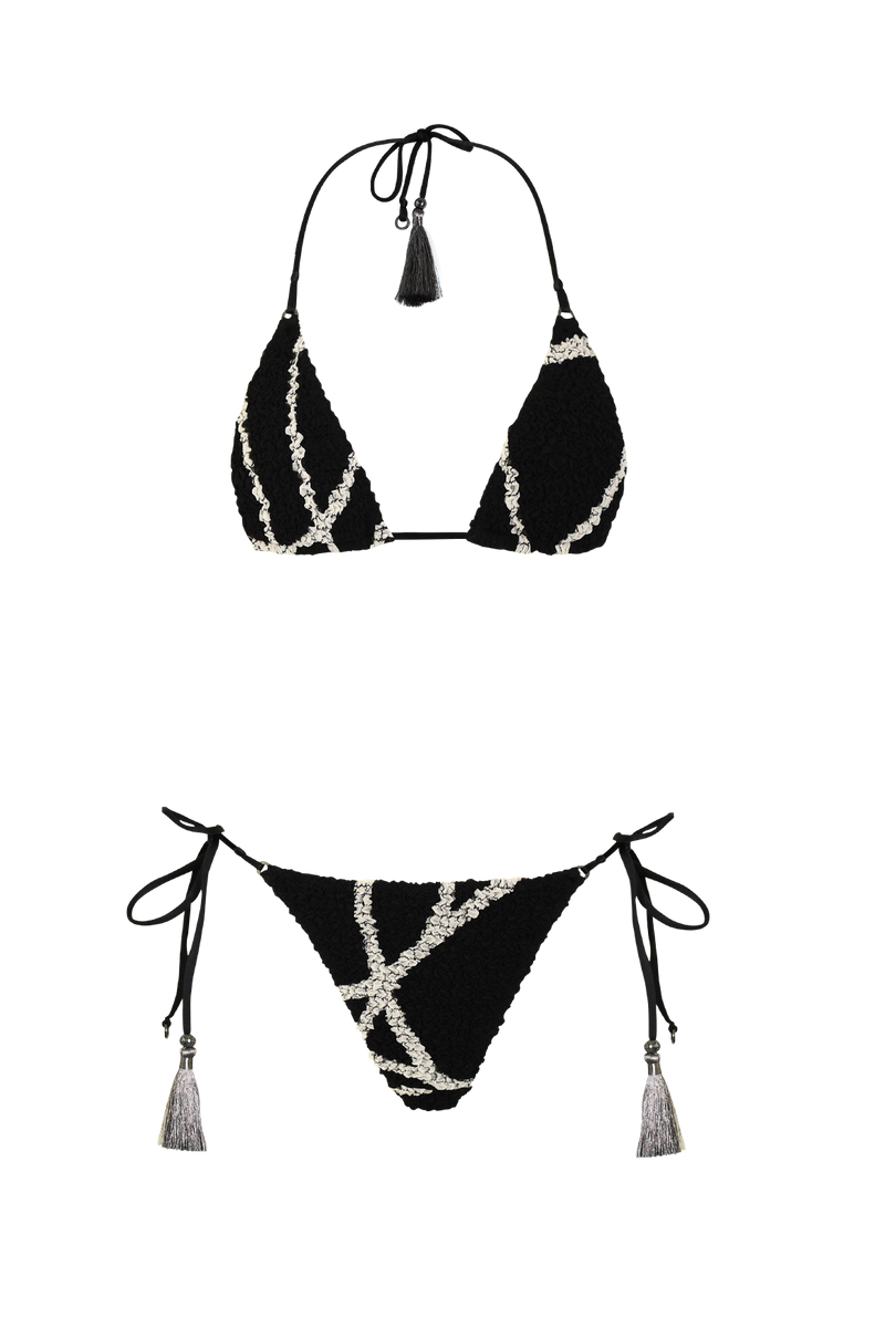 Black & White Nido Triangle Bikini
