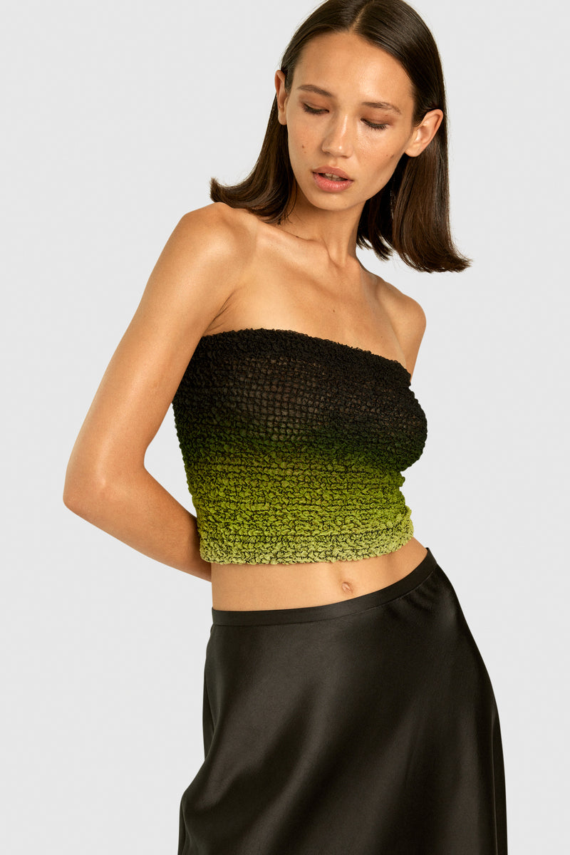 Lime Nido Silk Top
