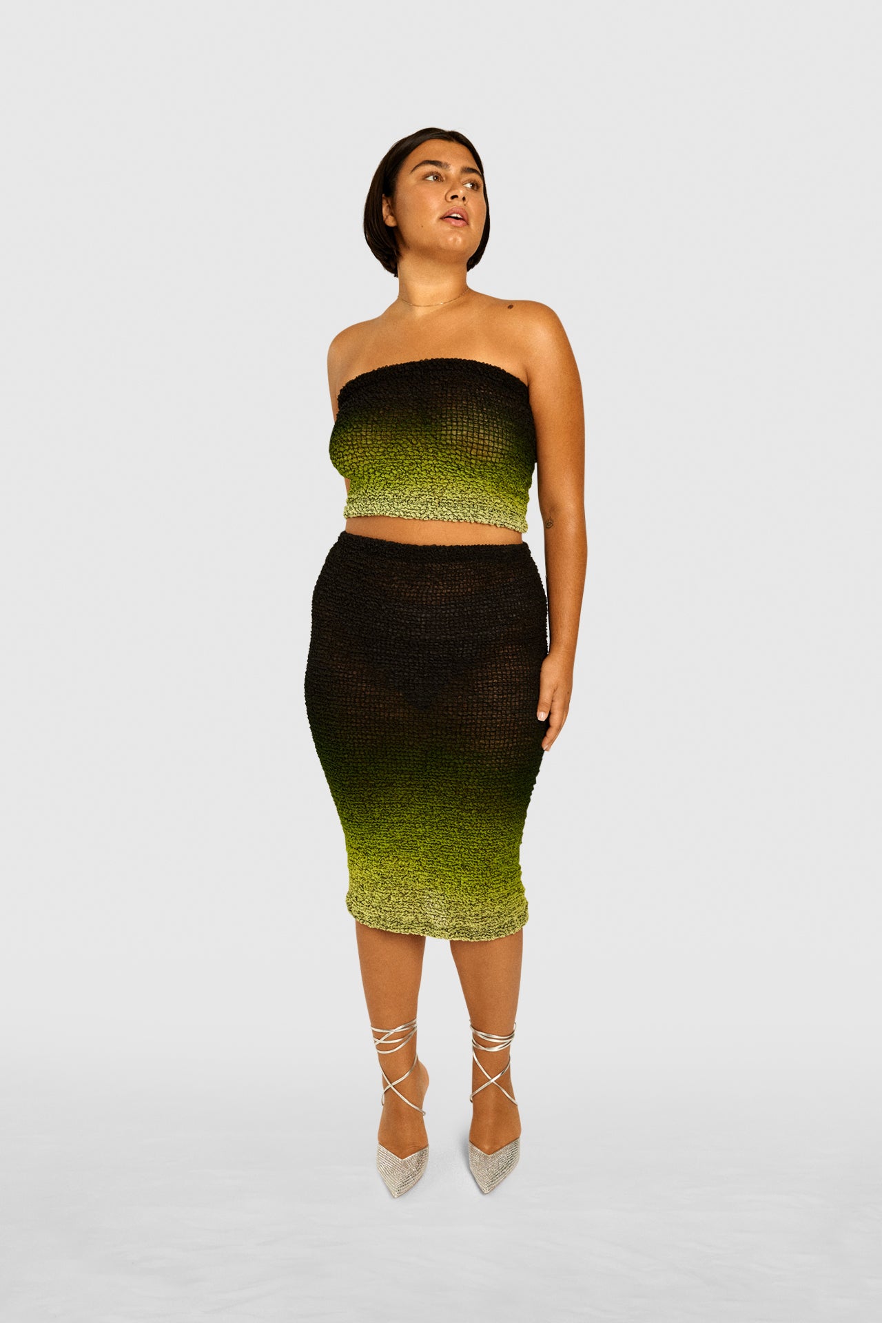 Lime Nido Silk Top