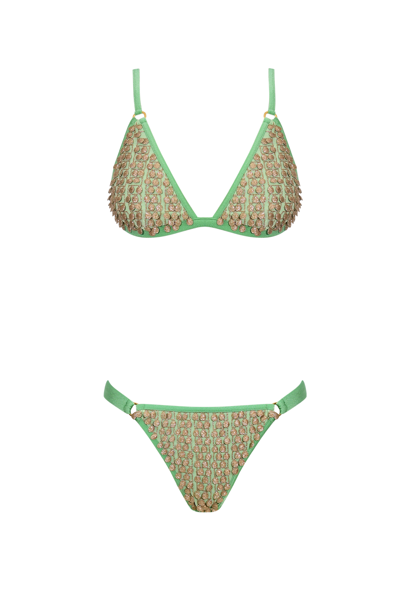 Mint Pom Pom Bikini