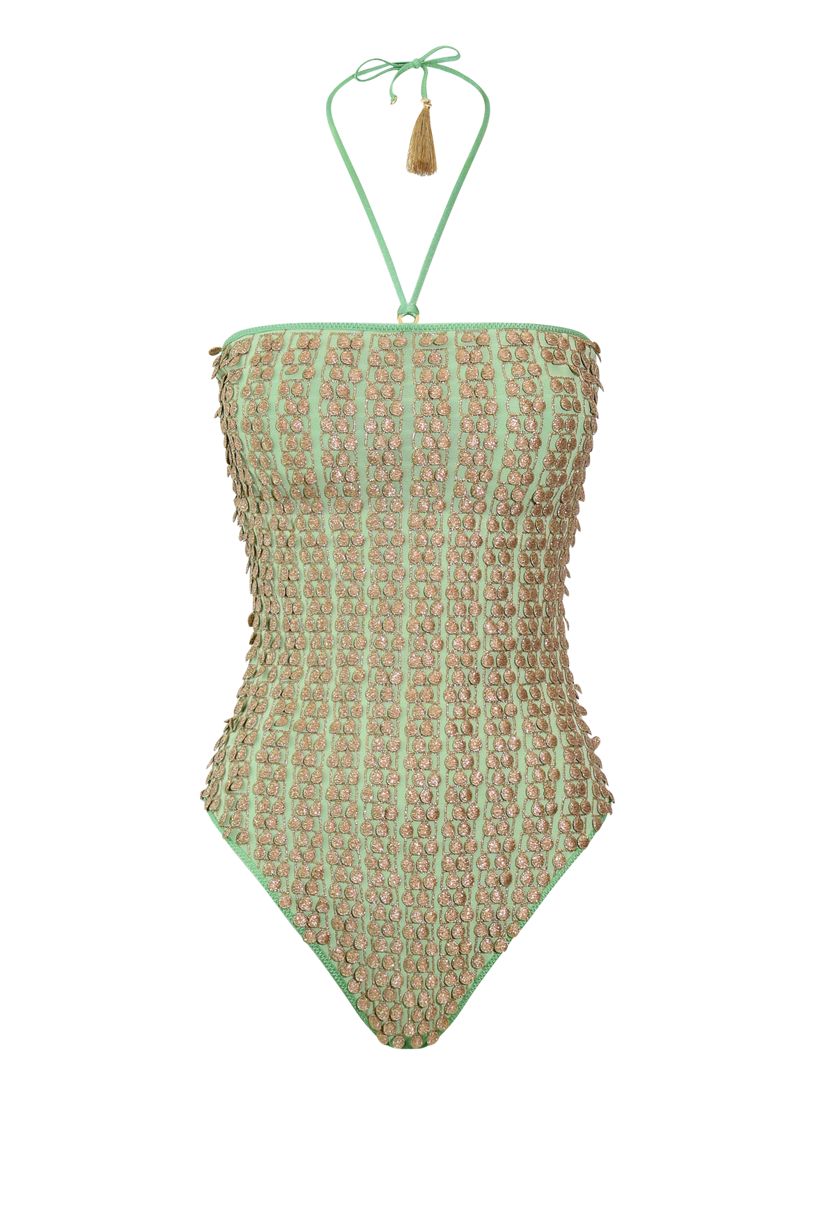 Mint Pom Pom Swimsuit