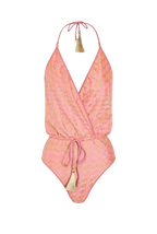 Rose Knit V-Swimsuit
