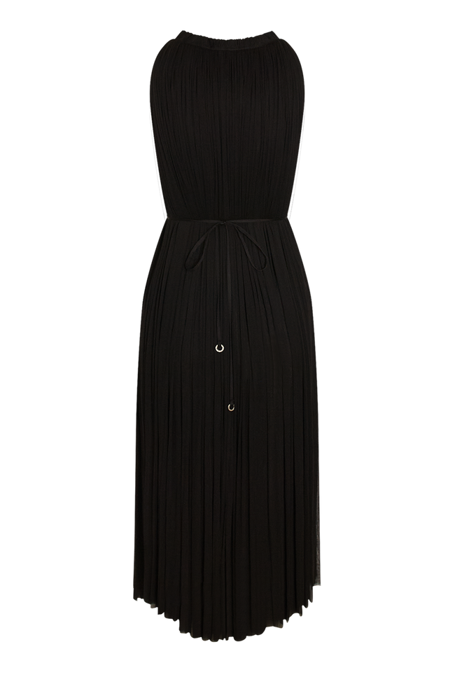 Black Silk Tulle Dress
