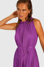 Violet Silk Tulle Dress