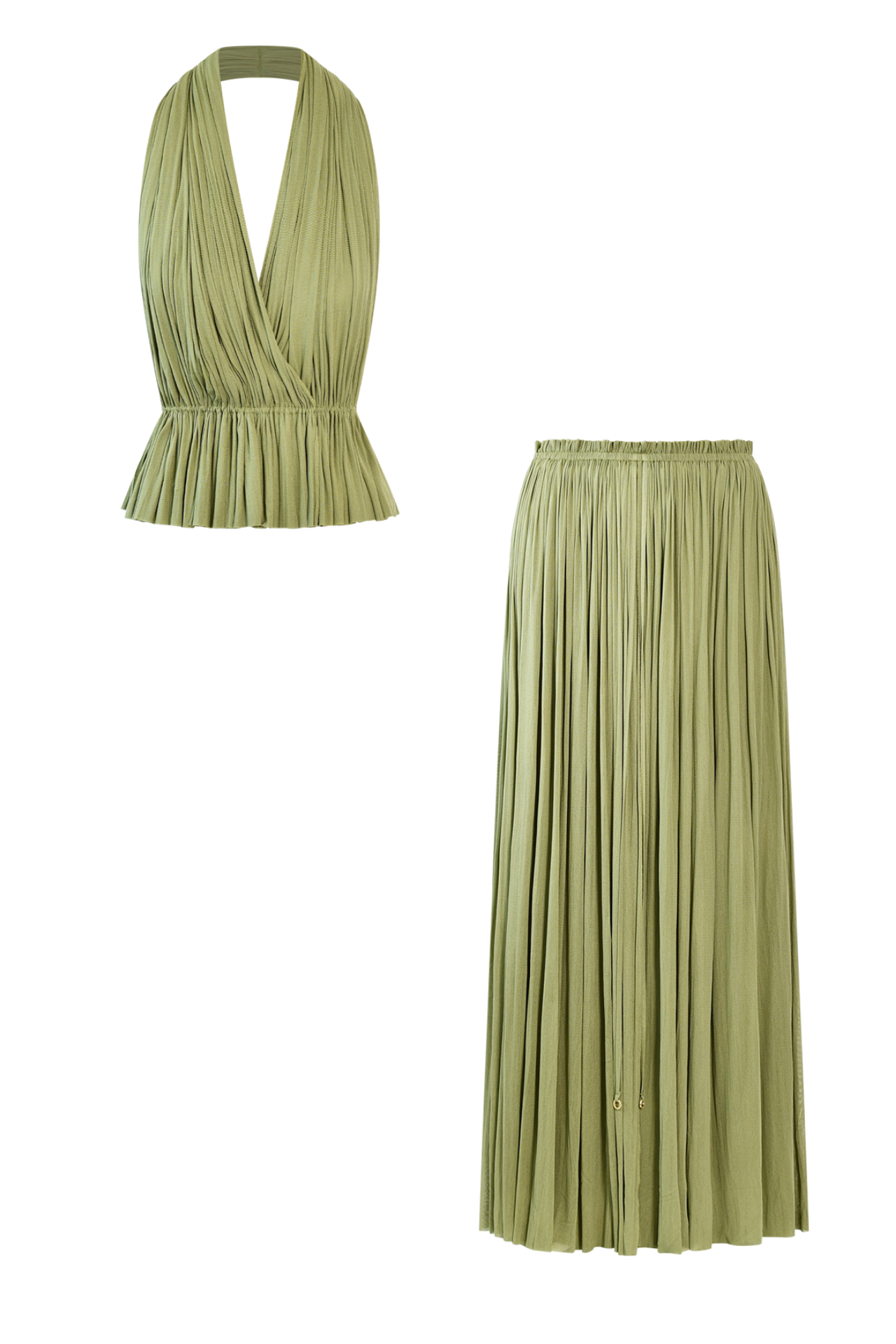 Silk Skirt & Top Set